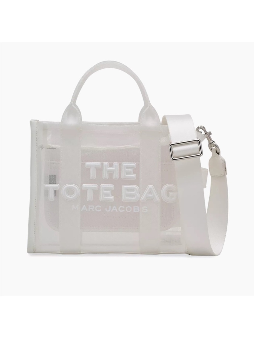 NWT Marc Jacobs The Tote Bag in Mesh White Size Small